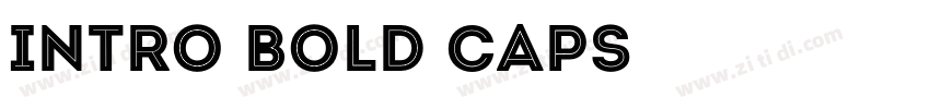 Intro Bold Caps字体转换